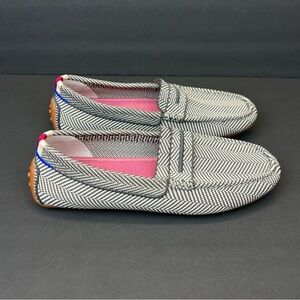 Rothy's Gray and Pink Loafers
